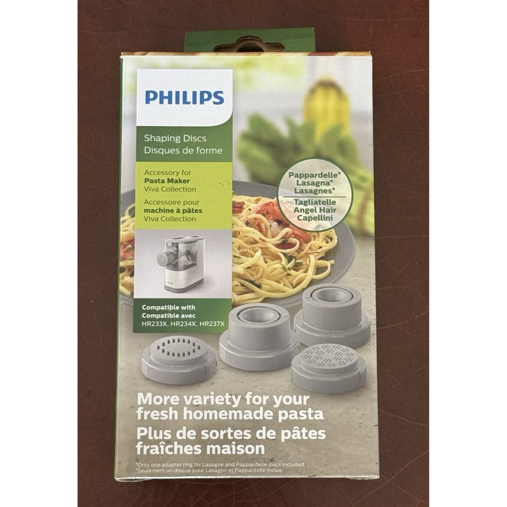 NEW Philips HR2484 Pasta Maker 4 in 1 Shaping Disc Kit Pappardelle Tagliatelle +